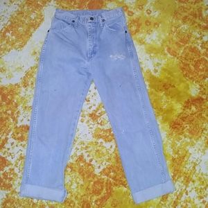 Vintage distressed Wranglers